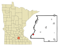 Location of Kasota, Minnesota