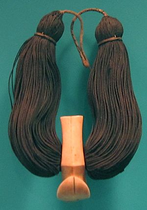 Lei Niho Palaoa (Neck Ornament), 19th century, Carved sperm whale tooth, braided human hair, olona cordage