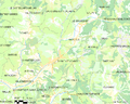 Map commune FR insee code 04070