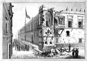 Mexican National Palace Damaged