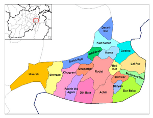 Nangarhar districts