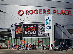 Rogers Place ahead of Oilers v Kings Game 7