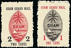 Stamp US guam guard mail
