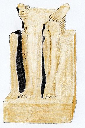 Sitting statue of Mentuhotep I from Elephantine, now in Cairo
