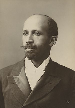 Carte-de-visite of Du Bois, with beard and mustache, around 39 years old