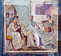 Wall painting - concert - Herculaneum (ins or II - palaestra) - Napoli MAN 9021