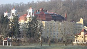 West Baden Springs Hotel dome at dawn