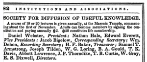 1838 Society Diffusion UsefulKnowledge BostonAlmanac