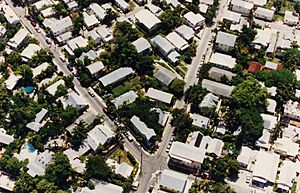Aerial of Solares Hill, Key West Florida, 1999
