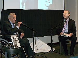 Gore Vidal and Leonard Lopate Shankbone 2009 NYC