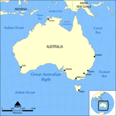 Great Australian Bight map
