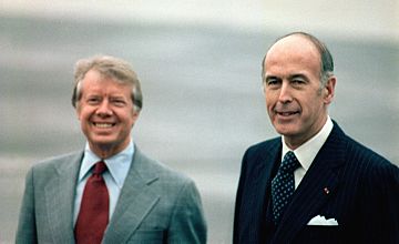 Jimmy Carter and Giscard d'Estaing, 01-05-1978 restored