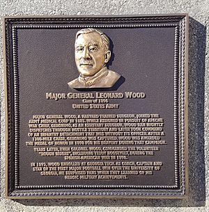 Major General Leonard Wood plaque, Georgia Tech