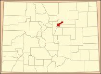 Location in the state of Colorado
