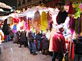 Night market in December, Madrid