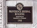 PPS Plaque on Providence Journal Building
