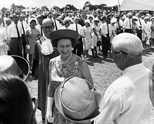 Queen Elizabeth II visiting Townsville, 1970