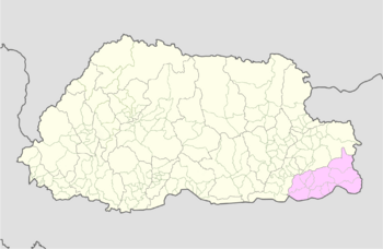 Samdrup Jongkhar Bhutan location map