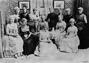 StateLibQld 1 103188 Portrait of a group of ladies at a tea party, Charters Towers