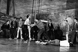The Rumble from West Side Story 1957.JPG