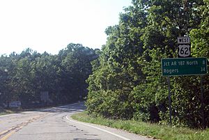 US 62 near Busch, Arkansas