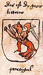 Vytis (Pogonia) from the Bavarian State Library (1475)