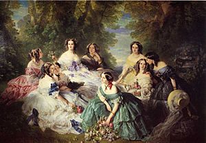Winterhalter Franz Xavier The Empress Eugenie Surrounded by her Ladies in Waiting