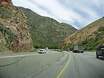 2011-06-03 Entering Parleys Canyon in Utah on eastbound Interstate 80