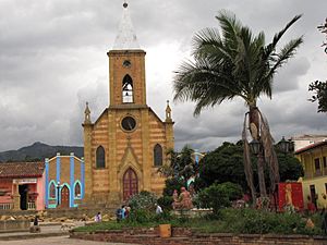 Church in Raquira, Colombia