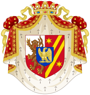 Coat of Arms of Élisa Bonaparte as princesse de Lucques et Piombino