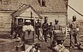 Contrabands at Headquarters of General Lafayette by Mathew Brady