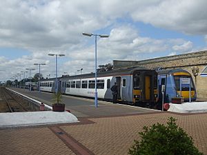 Diesel Multiple Units stand at Lowestoft - geograph.org.uk - 1460645