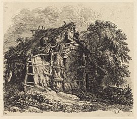 George Cuitt the Younger, Welsh Hovel at Machynllaeth, 1814, NGA 70342