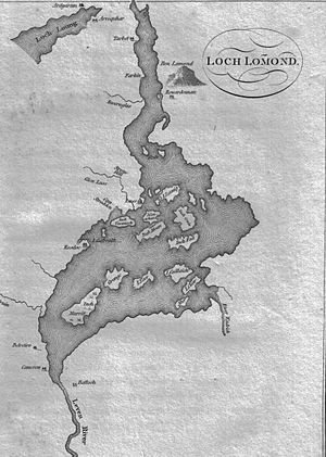 Loch Lomond Map c 1800