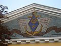 Mosaic on building one