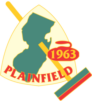 Current logo of the Plainfield Curling Club