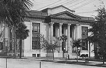 Postcard featuring the Carnegie Library of the Jacksonville Public Library, ca. 1910.jpg