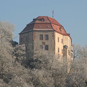 The castle of Wolkenburg on the Zwickauer Mulde